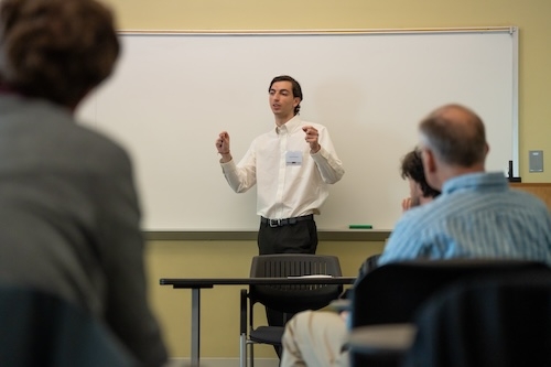 More than 500 students showed off their research, scholarship and creative pursuits. The all-day event featured a diverse lineup of oral presentations, poster sessions and exhibits highlighting student research as well as dance and musical performances, an art exhibit and other activities.