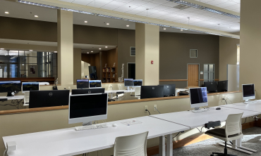 Schaffer Library commons work station computers